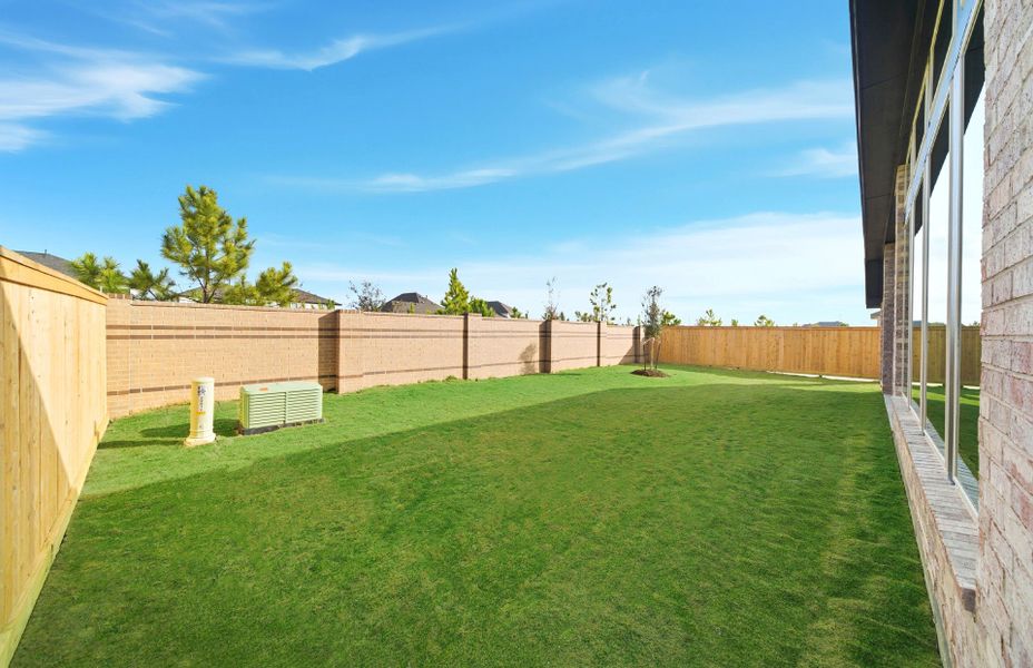 Exterior details and patio area of a home in Bridgeland 60′, Cypress (Image 35). Exterior details and patio area of a home in Bridgeland 60′, Cypress (Image 35).
