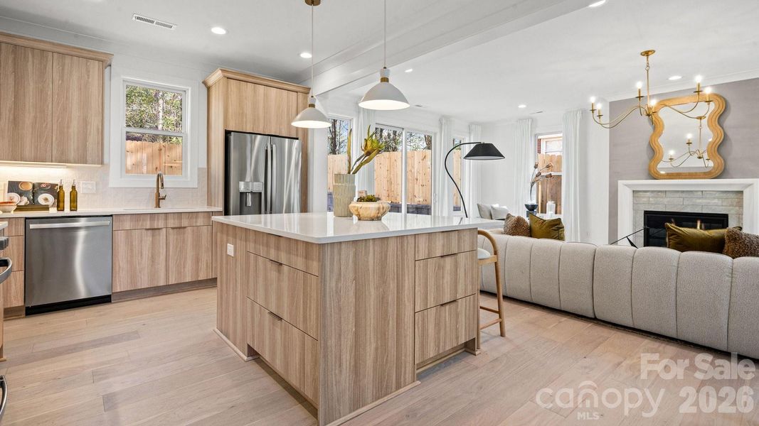 Furnished interior view inside a new home in , Charlotte (Image 14).