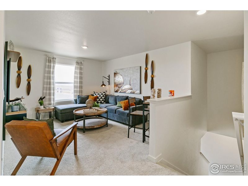 Furnished interior view inside a new home in Settlers Crossing, Commerce City (Image 7). Furnished interior view inside a new home in Settlers Crossing, Commerce City (Image 7).