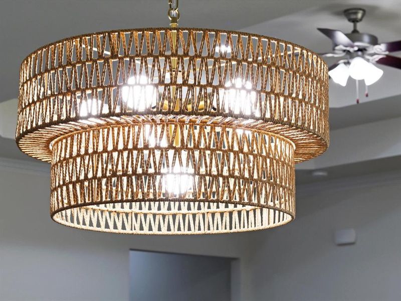 Detailed view of dinning light Detailed view of dinning light