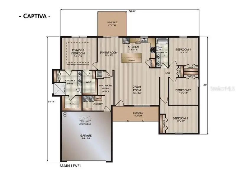 2D floor plan layout of this home in , Citrus Springs, FL (Image 5). 2D floor plan layout of this home in , Citrus Springs, FL (Image 5).