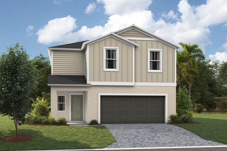 Front exterior of a new home in Pasadena Ridge, Dade City, FL, highlighting curb appeal (Image 1). Front exterior of a new home in Pasadena Ridge, Dade City, FL, highlighting curb appeal (Image 1).