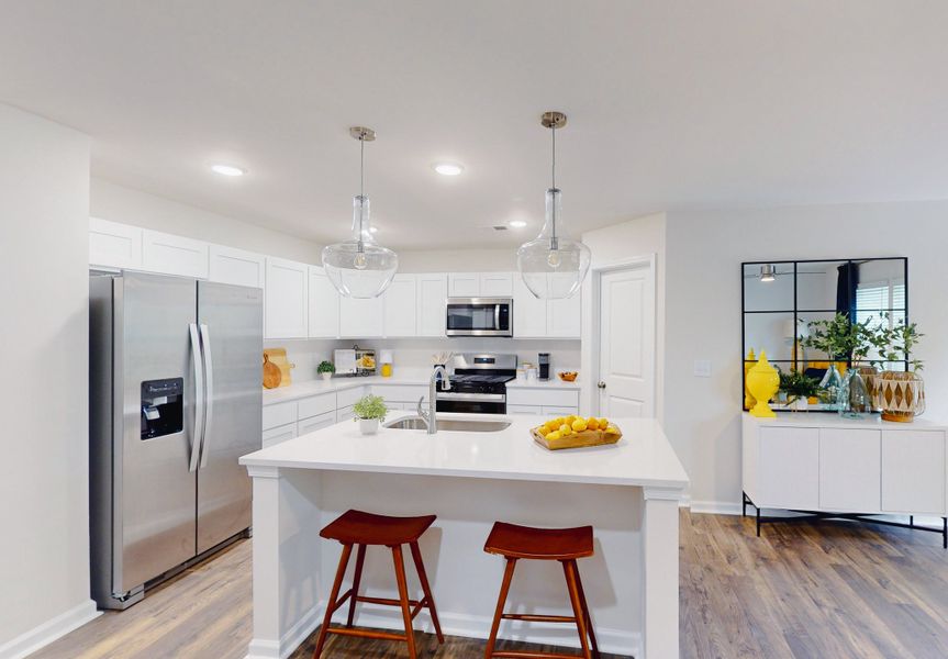 Representative furnished interior of a home built from the Stoneycreek Plan for Meece by Veranda Homes in Meece, Easley (Image 10).