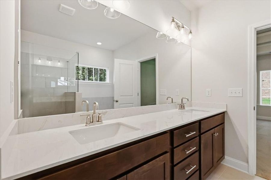 Furnished interior view inside a new home in , Monroe (Image 12).