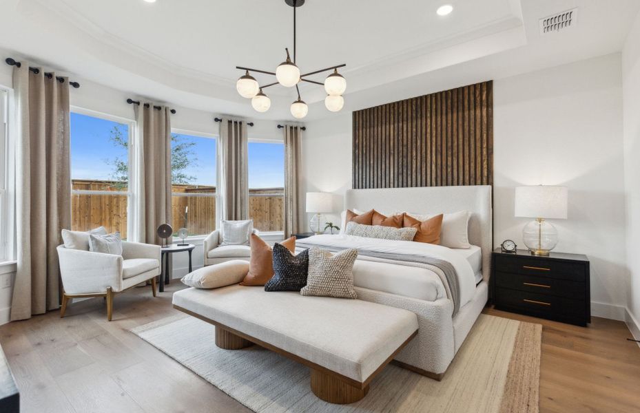 Representative furnished interior of a home built from the Lexington by Pulte Homes in Creekview Meadows, Pilot Point (Image 3).