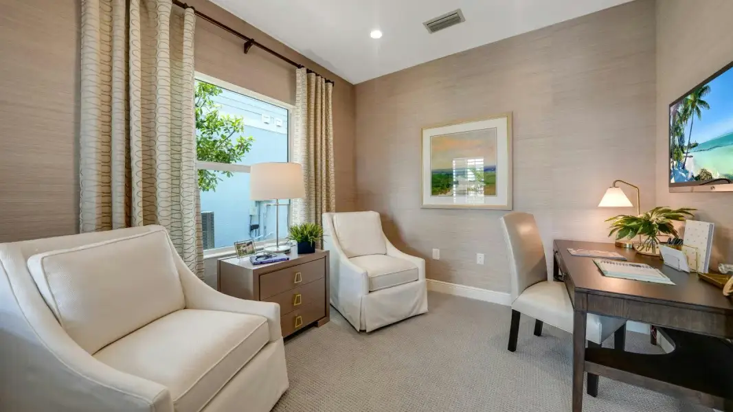 Furnished interior view inside a new home in Kingston South Real Estate and Homes for Sale in Estero, FL - Neal Communities, Estero (Image 8).