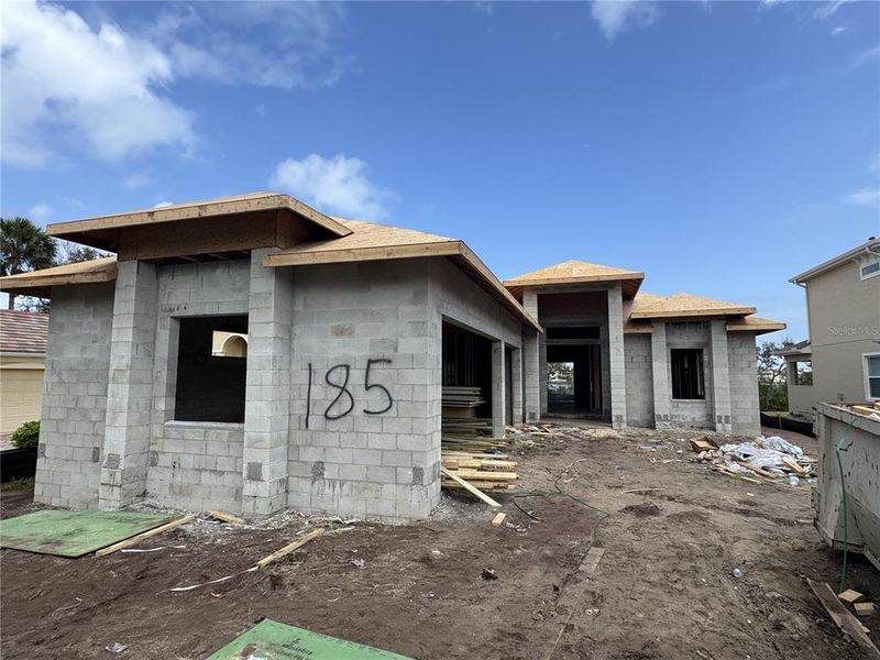 In-progress construction of a new home in , Palm Coast, FL (Image 10). In-progress construction of a new home in , Palm Coast, FL (Image 10).