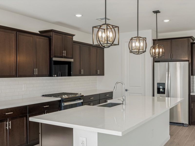 Furnished interior view inside a new home in Rancho Mirage Signature Series, Maricopa (Image 6).