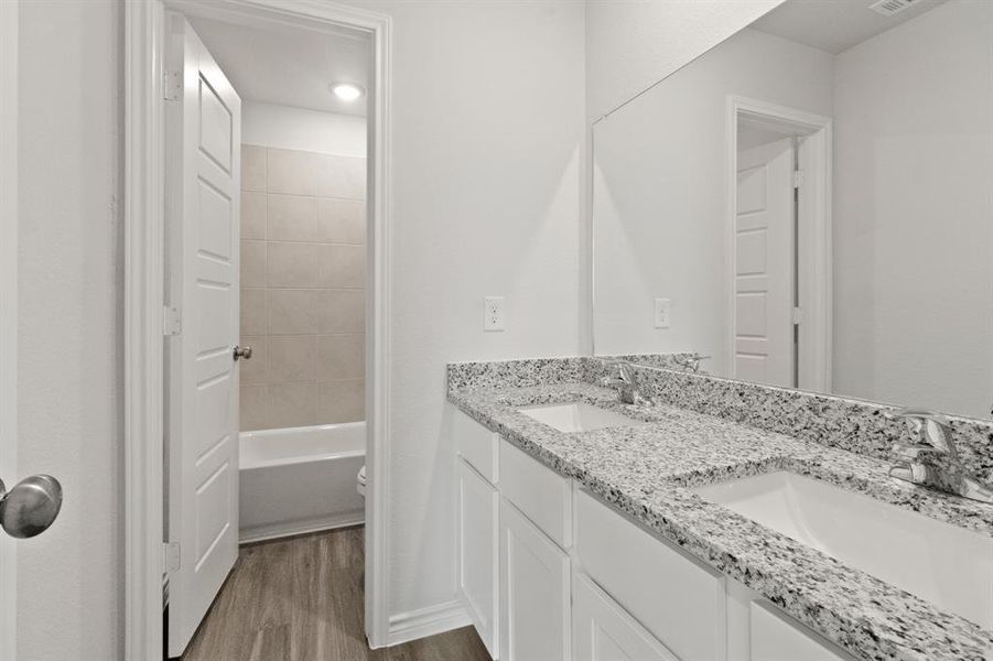 Furnished interior view inside a new home in Retreat at Fossil Creek, Fort Worth (Image 6).