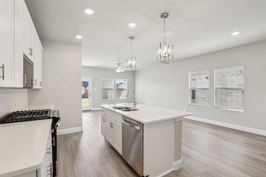 Furnished interior view inside a new home in Simpson Crossing - Spring Series, McKinney (Image 13).