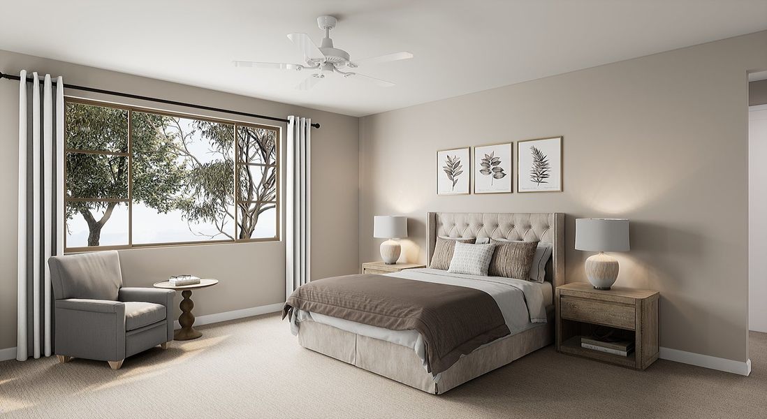 Representative furnished interior of a home built from the Grove Plan 50-3 by Tri Pointe Homes in Waterston Central, Gilbert (Image 5).