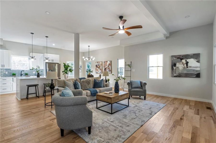 Furnished interior view inside a new home in , Atlanta (Image 36).