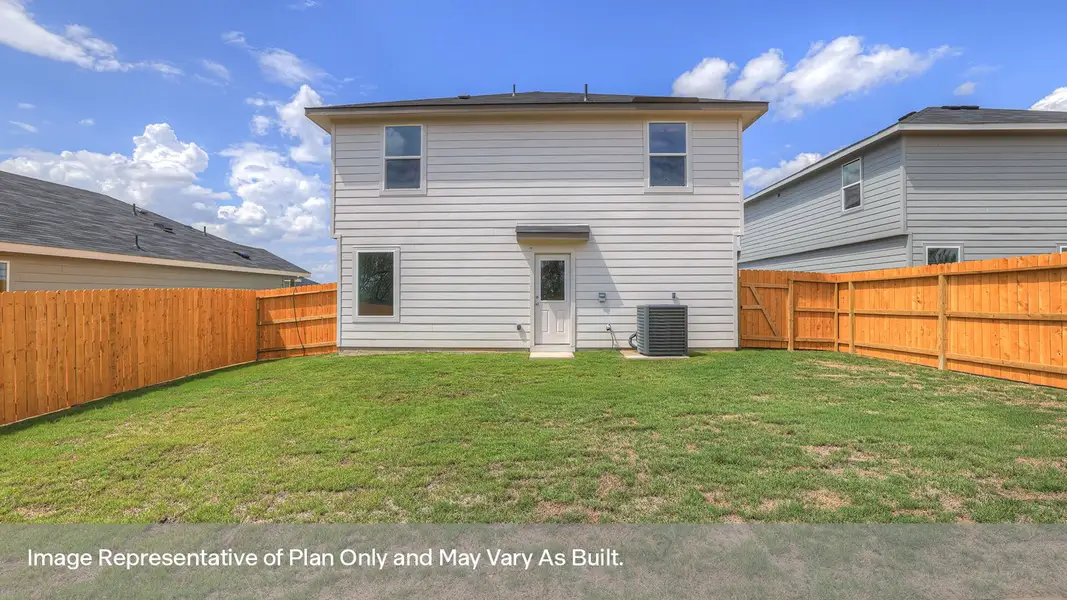 Exterior details and patio area of a home in Swenson Heights, Seguin (Image 2).