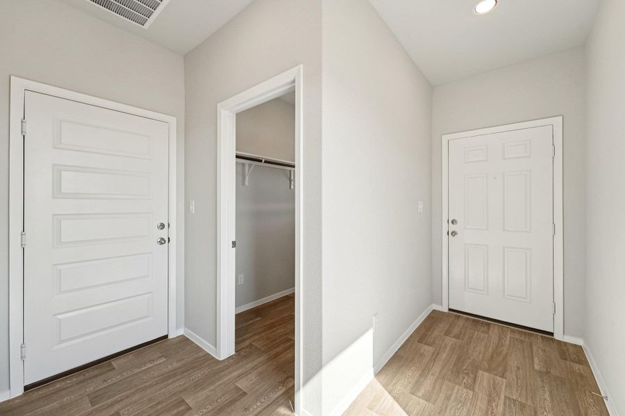 Entry Foyer of Home & Utility Room