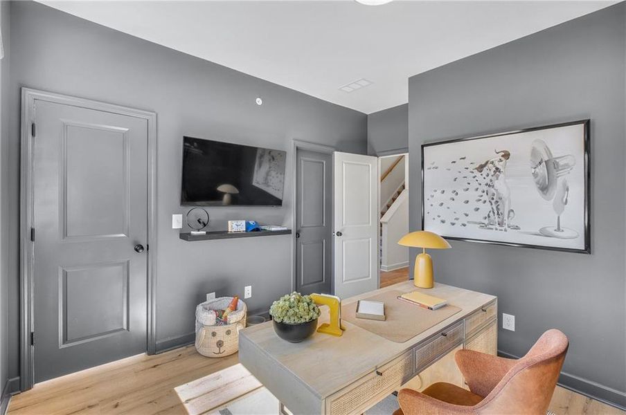 Furnished interior in a model home at The Village at River Green in Canton (Image 30).