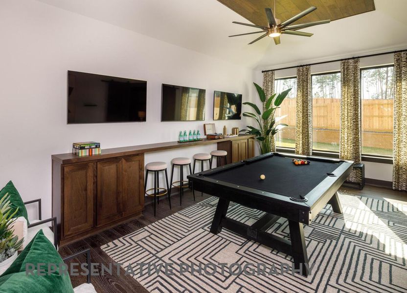 Furnished interior view inside a new home in Santa Rita Ranch, Liberty Hill (Image 26).