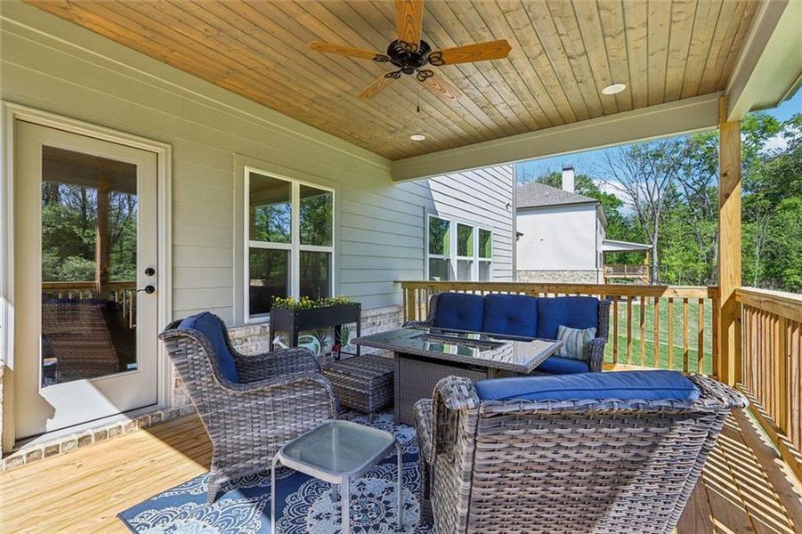 Exterior details and patio area of a home in , Hoschton (Image 37).