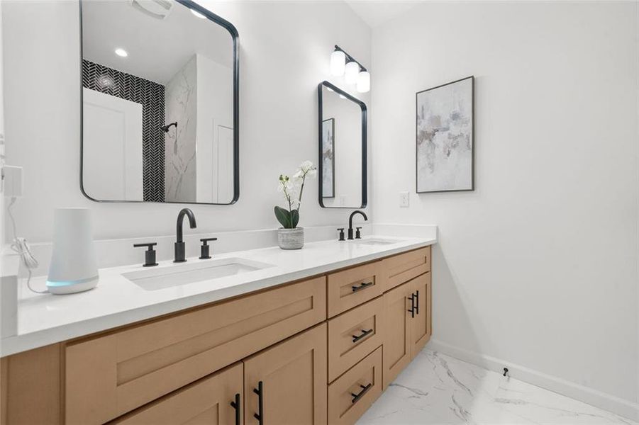 Furnished interior view inside a new home in , Atlanta (Image 19).