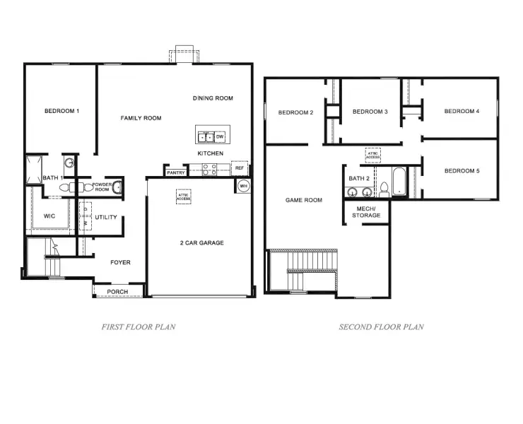 2D floor plan layout for the Cooper by D.R. Horton in Skybridge, Corpus Christi, TX (Image 3). 2D floor plan layout for the Cooper by D.R. Horton in Skybridge, Corpus Christi, TX (Image 3).