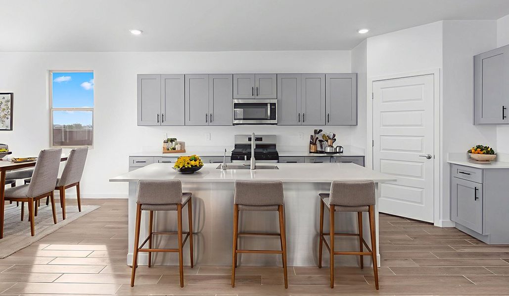 Furnished interior view inside a new home in The Oasis at Rocking K, Vail (Image 6).