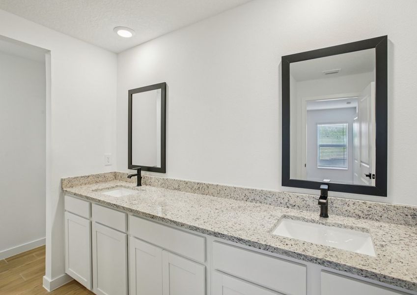 Get ready for your day in the master bathroom Get ready for your day in the master bathroom