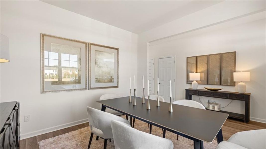 Furnished interior view inside a new home in Locust Grove Station - Cedar Ridge, Locust Grove (Image 15).