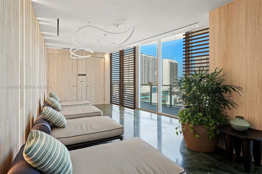 Furnished interior view inside a new home in , Miami (Image 10).