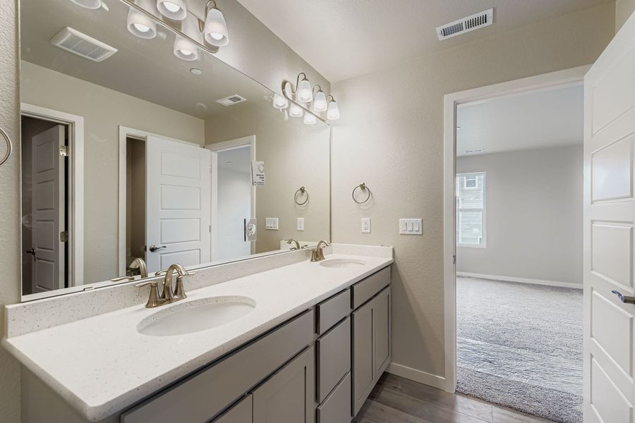 Furnished interior view inside a new home in Buffalo Highlands – Commerce City, Commerce City (Image 13).