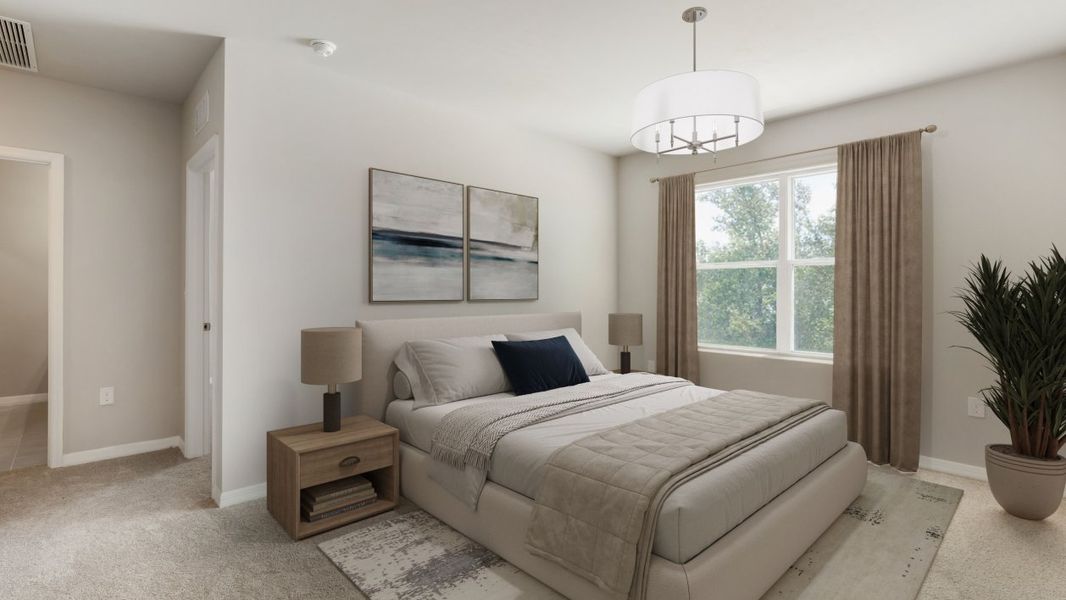 Furnished interior view inside a new home in Palmetto Landing at Babcock Ranch Express, Punta Gorda (Image 10). Furnished interior view inside a new home in Palmetto Landing at Babcock Ranch Express, Punta Gorda (Image 10).