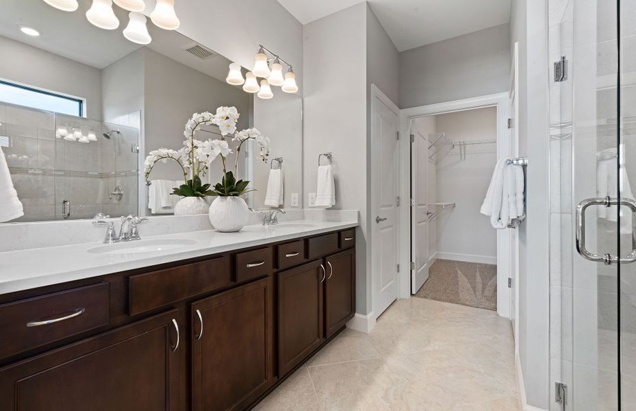 Furnished interior view inside a new home in Del Webb Sunbridge, St. Cloud (Image 59). Furnished interior view inside a new home in Del Webb Sunbridge, St. Cloud (Image 59).