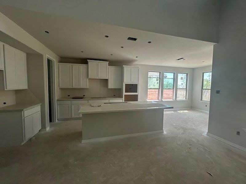 Open Concept Kitchen & Casual Dining from Family Room