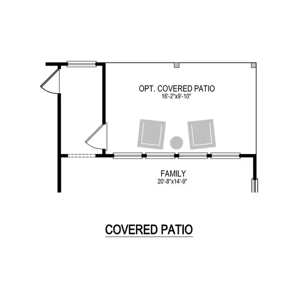 2D floor plan layout of this home in Prairie Winds, Hutto, TX (Image 5).