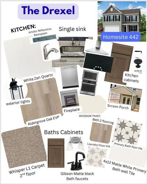 Sample of building materials used in homes in Oakley Pointe, Moncks Corner (Image 31). Sample of building materials used in homes in Oakley Pointe, Moncks Corner (Image 31).