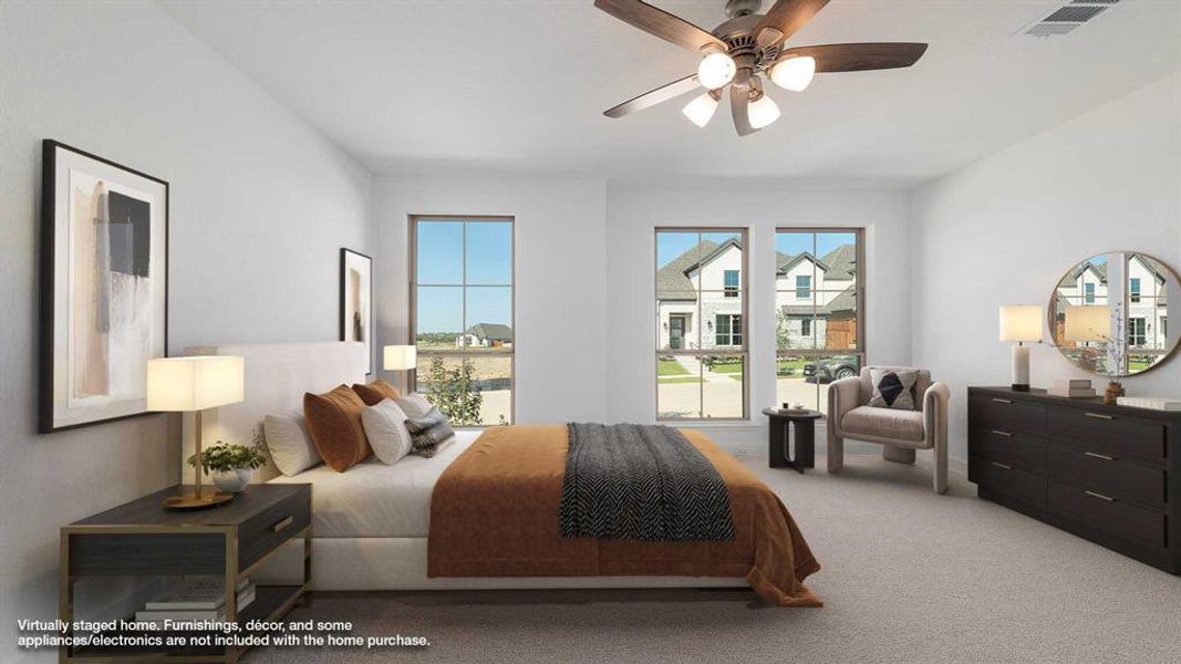 Furnished interior view inside a new home in The Heights At Uptown Celina 45', Celina (Image 9). Furnished interior view inside a new home in The Heights At Uptown Celina 45', Celina (Image 9).