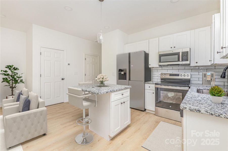 Furnished interior view inside a new home in , Hickory (Image 7).