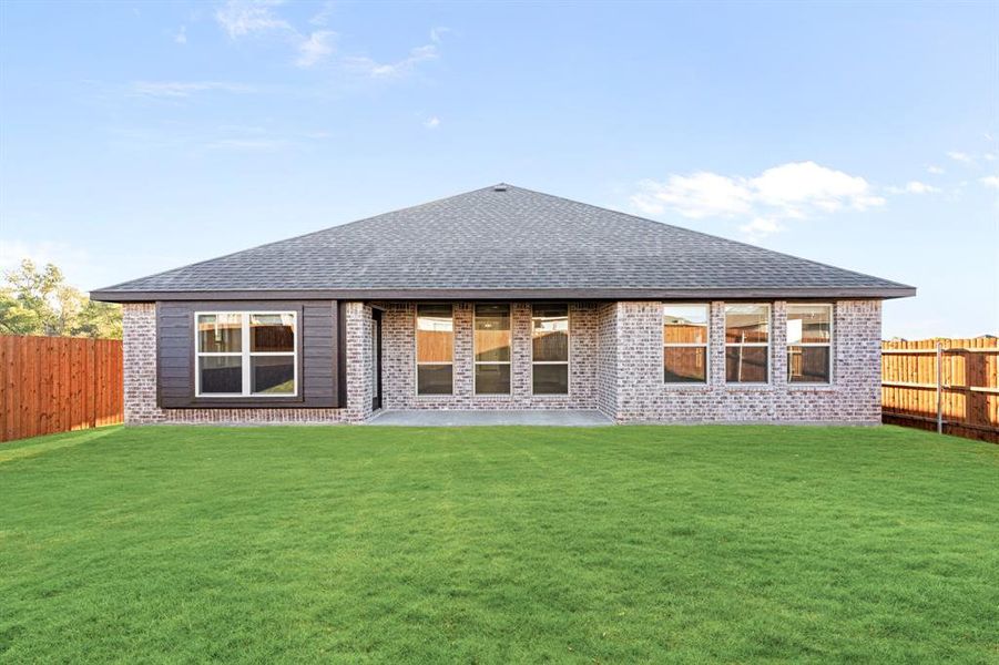 Exterior details and patio area of a home in Star Ranch Classic 50, Godley (Image 23). Exterior details and patio area of a home in Star Ranch Classic 50, Godley (Image 23).