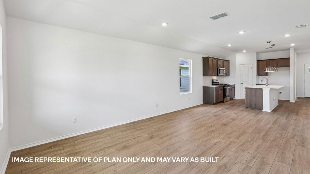 Representative unfurnished interior of a home built from the The Dalton by D.R. Horton in Valverde, Bastrop (Image 18).