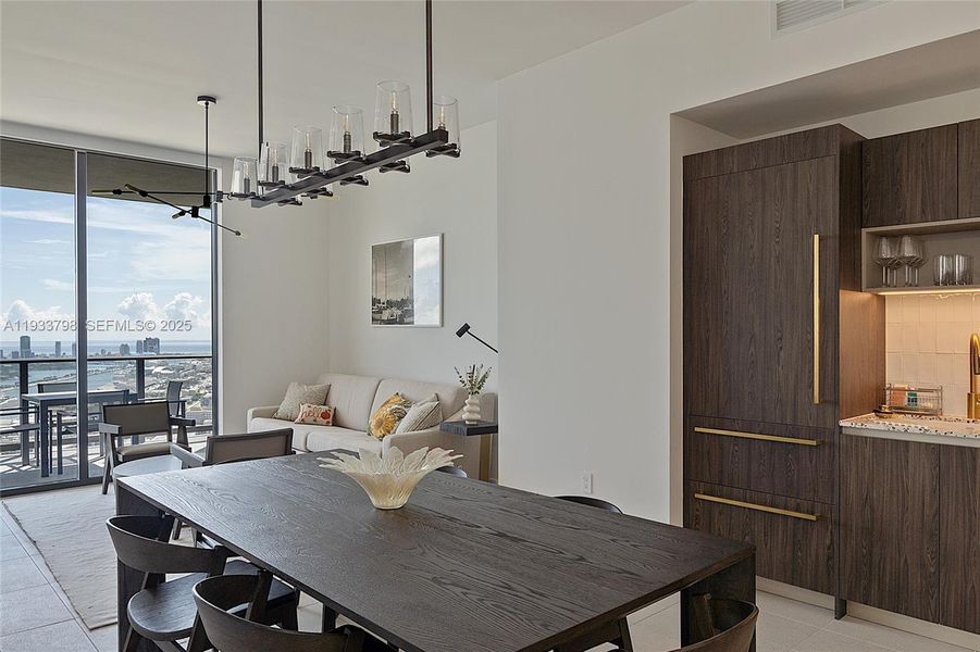 Furnished interior view inside a new home in , Miami (Image 5).