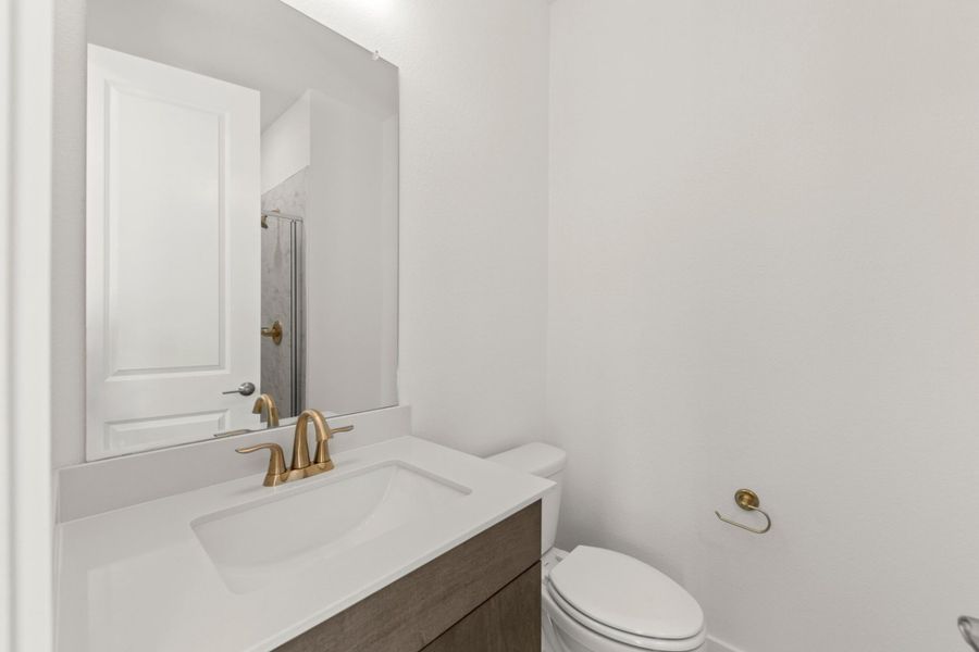 Furnished interior view inside a new home in Inspiration Collection at Union Park, Little Elm (Image 11). Furnished interior view inside a new home in Inspiration Collection at Union Park, Little Elm (Image 11).