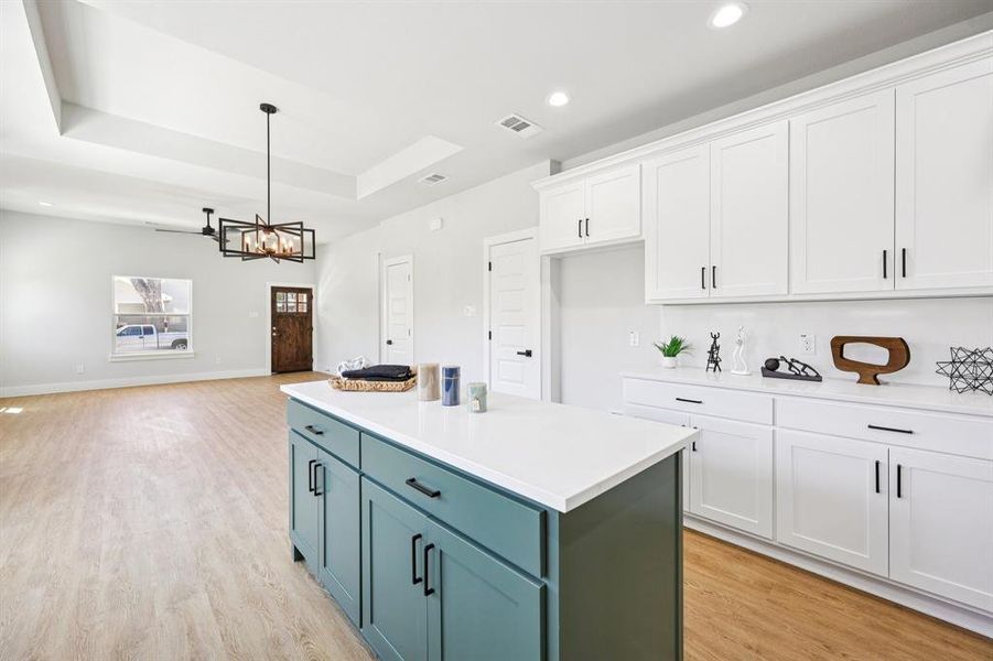 Furnished interior view inside a new home in , Dallas (Image 8).