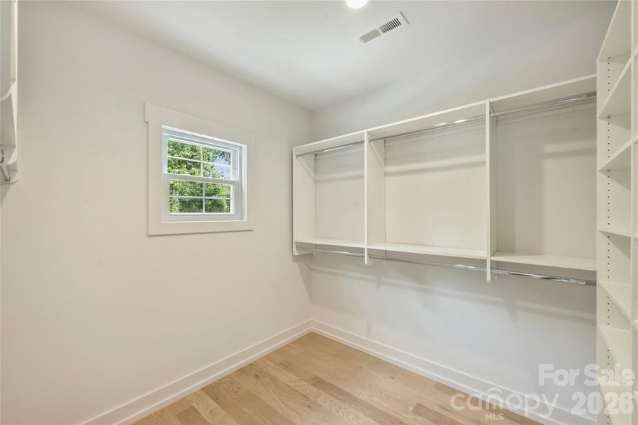 Primary closet
