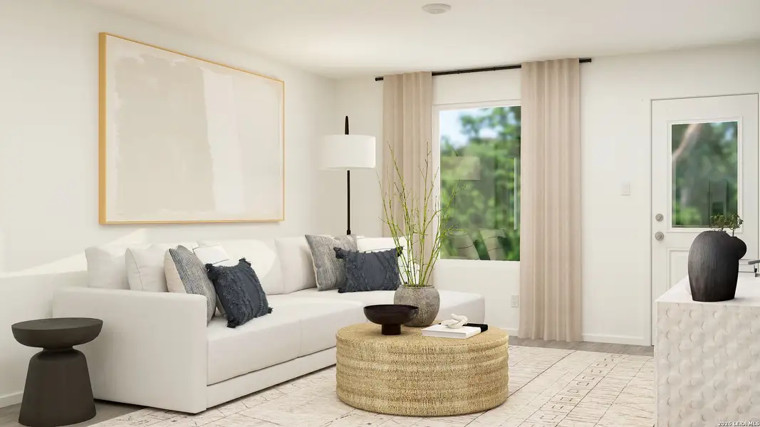 Furnished interior view inside a new home in Ruby Crossing, San Antonio (Image 3). Furnished interior view inside a new home in Ruby Crossing, San Antonio (Image 3).