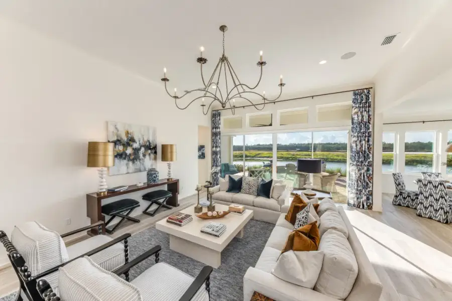 Representative furnished interior of a home built from the Ortega by Riverside Homes in Sagebrush at EverRange, Jacksonville (Image 47).