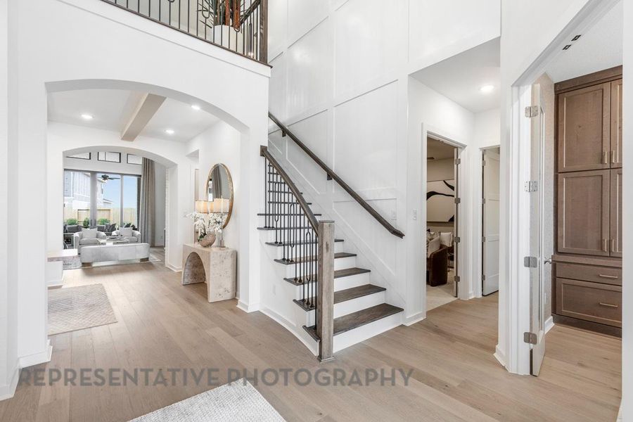 Furnished interior view inside a new home in Cross Creek West, Fulshear (Image 8).