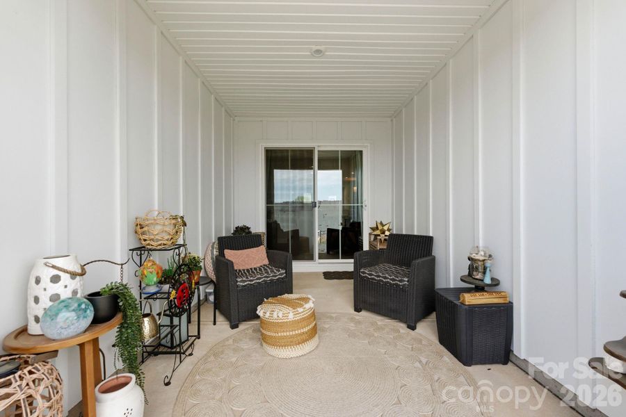 Exterior details and patio area of a home in , Troutman (Image 22).