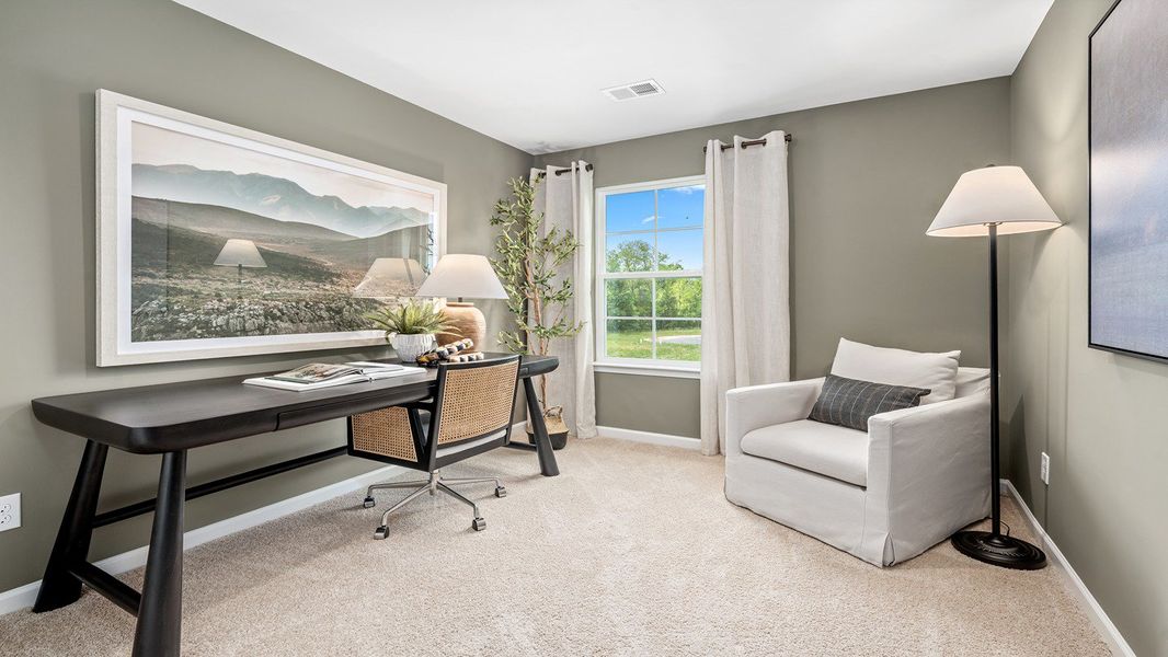 Furnished interior view inside a new home in North Village Townes, Greensboro (Image 8).