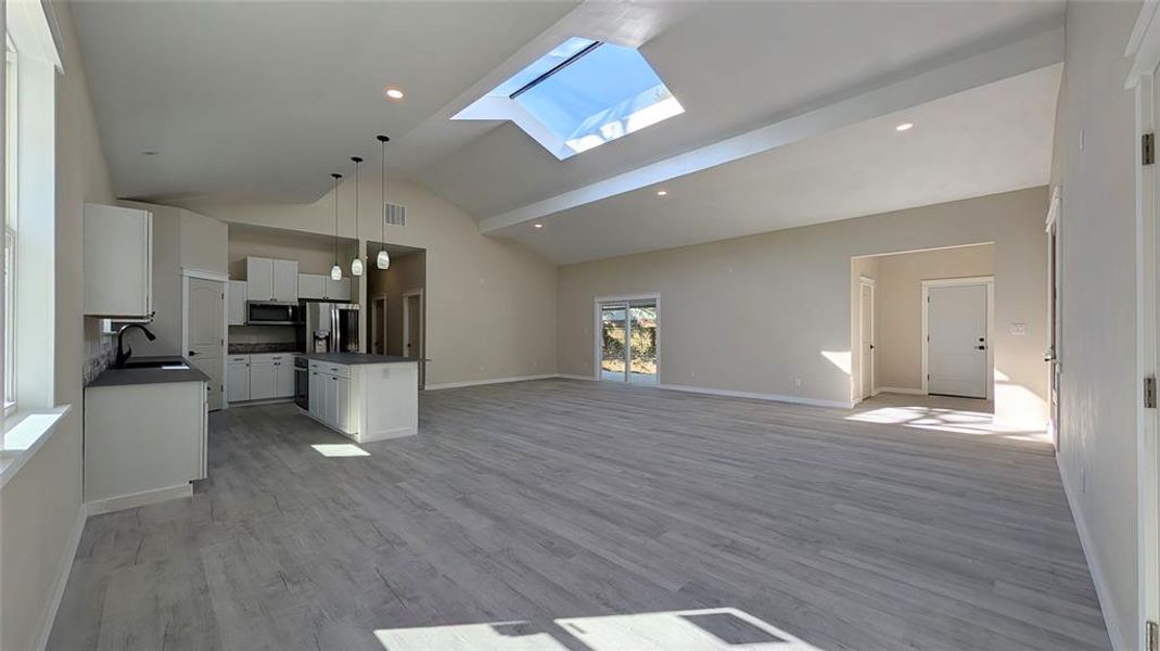 Luxury vinyl flooring throughout the home Luxury vinyl flooring throughout the home