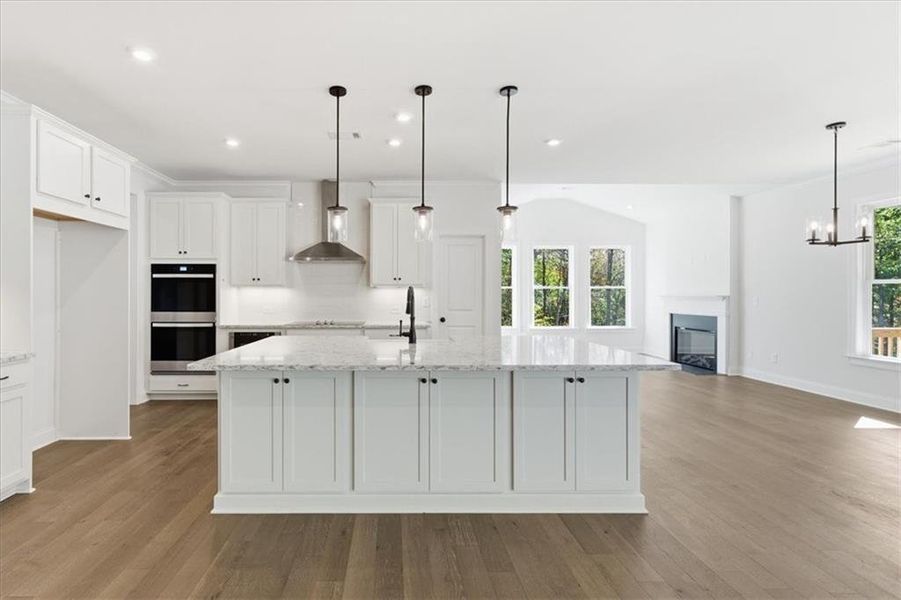 Furnished interior view inside a new home in The Estates at Hurricane Pointe, Douglasville (Image 6). Furnished interior view inside a new home in The Estates at Hurricane Pointe, Douglasville (Image 6).