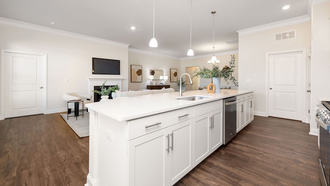Representative furnished interior of a home built from the Azalea by D.R. Horton in Reserve at Tap Root Farms, Fletcher (Image 10). Representative furnished interior of a home built from the Azalea by D.R. Horton in Reserve at Tap Root Farms, Fletcher (Image 10).