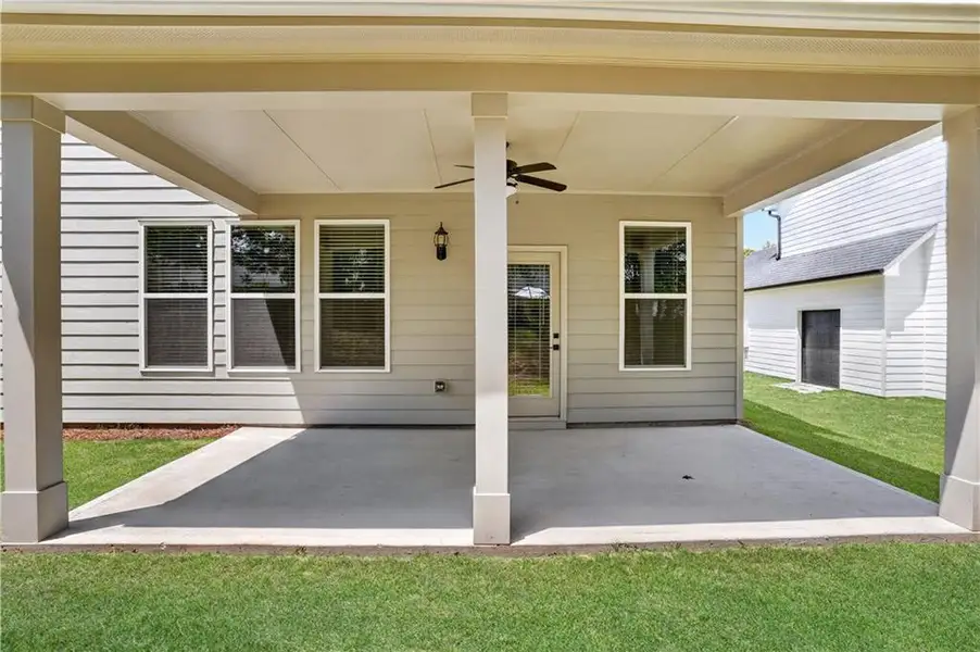 Exterior details and patio area of a home in , Villa Rica (Image 21).